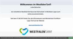 Desktop Screenshot of muensterland-tarif.de