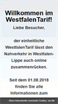 Mobile Screenshot of muensterland-tarif.de