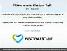 Tablet Screenshot of muensterland-tarif.de